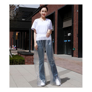 PEプラスチック特大厚く屋外PEキャンプ大人使い捨てレインパンツ工場カスタマイズ - Product Image 2