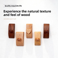 Puselife – Clips de suspension modernes en bois de noyer noir, hêtre et sapelli, écologiques, type crochet à vis, pour décoration murale de cuisine et salle de bain