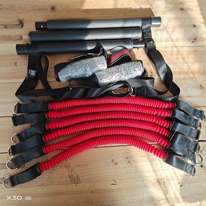 CHENGMO SPORTS - Juego de Barras de Fitness Portátiles y Ajustables, Barra de Pilates, Juego de Entrenamiento de Estiramiento de Yoga con 6 Bandas de Resistencia - Product Image 6