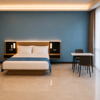 Hotel-Schlafzimmer-Möbelset für Afrika Bett Nachttisch Kleiderschrank Schreibtisch TV-Schrank 3-5 Sterne Hotelprojekt OEM ODM MOQ 2 Sets