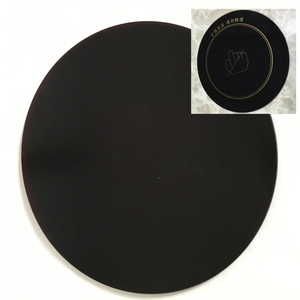 Plaque en <span class=keywords><strong>verre</strong></span> céramique noire résistante à la chaleur pour induction, 4 mm ou 6 mm d'épaisseur - Product Image 2