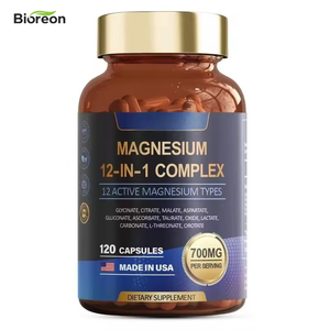 Cápsulas de Glicinato de Magnesio Puro, Suplemento para un Sueño Saludable, para Adultos, Mejora la Salud Cerebral, OEM - Product Image 1