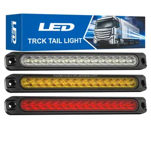 1x Auto Licht Bar 15led Lampen Voor Auto Truck Suv Rv Remlicht Signaal Zijmarker Richtingaanwijzer Waarschuwing Achterlicht 12V 24V