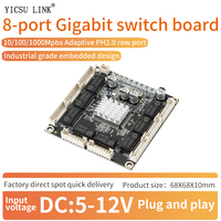 Modul Komunikasi Teknik Jaringan Terintegrasi Ethernet Port Jaringan Row Seat PH2.0 Switch Jaringan Gigabit 8-port