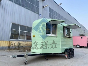 Fabrication en usine de crème glacée à bon prix avec équipement entièrement de cuisine nouvellement conçu 350CM Horse Cart Food Trailer Truck - Product Image 5