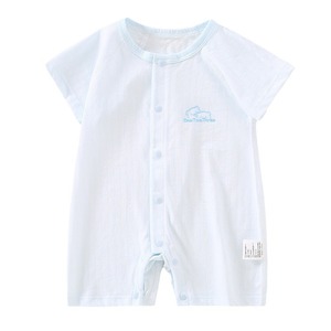 Body de Manga Corta para Bebé, 100% Algodón, Clase A, Verano, Delgado, Unisex, Traje para Gatear - Product Image 5