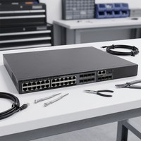 S5130S-28S-HI Switch Gigabit Administrado Eficiente con Operación Silenciosa, Dispositivo de Red para Proyectos de Reconstrucción de Redes Hoteleras