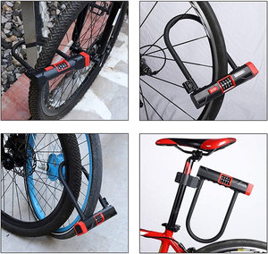 YH9226 serrure de vélo robuste câble en forme de U de cisaillement Anti-hydraulique chaîne et <span class=keywords><strong>code</strong></span> étanches pour une utilisation en extérieur - Product Image 5