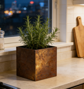 Bac à plantes surélevé en acier résistant aux intempéries, finition rouille, pour jardin potager - Product Image 3