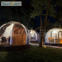 Meilleur choix antirouille UV/pluie/neige tente d'événement extérieur air Camping Star House pour restauration hôtel bulle tente de villégiature