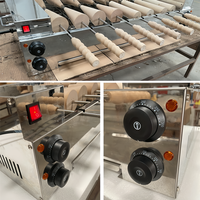 Machine à gaufres et à pain roulé électrique à 8 rouleaux pour gâteaux de cheminée hongrois, garantie 4 ans