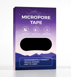 Logo personnalisé OEM imprimé 38*76mm rayonne imperméable <span class=keywords><strong>Patch</strong></span> adhésif prédécoupé <span class=keywords><strong>anti</strong></span> ronflement bande buccale pour dormir - Product Image 1