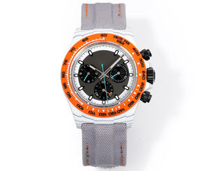 Montre chronographe RO Orange pour homme, montre de sport légère en fibre de carbone, montre de mode, montre pour le ski, le golf, la natation - Product Image 1