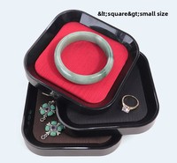 Plateau de présentation haut de gamme Deyi pour bijoux, support pour colliers et bracelets, présentoir à fond plat