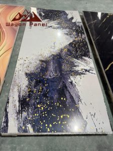 High-Gloss Marble Carbon Crystal 1220 PVC <strong>Plate</strong> Modern Waterproof Floral Pattern Background <strong>Wall</strong> <strong>for</strong> TV Panel Household Use - Product Image 4