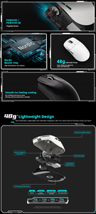 <span class=keywords><strong>Mouse</strong></span> da <span class=keywords><strong>Gaming</strong></span> Wireless VXE Dragonfly R1 SE+ con Sensore PAW3395 SE, Modalità Cablata, 2.4G e <span class=keywords><strong>Bluetooth</strong></span>, 3 Modalità - Product Image 4