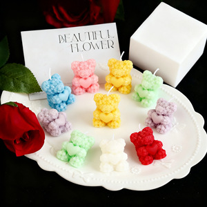 Maison & Jardin Décoration d'intérieur Bougies & Parfums d'ambiance Bougies parfumées Cadeau de la Saint-Valentin Aromathérapie Créatif Fait main Rose mignonne - Product Image 4