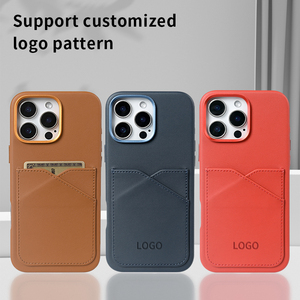 Hai thẻ có thể được chèn vào cho iPhone 16 15 PU vật liệu tái chế trường hợp điện thoại thân thiện với môi tái chế tuyên bố tiêu chuẩn trường hợp điện thoại - Product Image 5