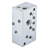 Bloque de Válvulas Hidráulicas de Aluminio y Acero, Mecanizado por CNC, Personalizado OEM, para Sistemas Hidráulicos
