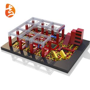 Équipement d'exercice commercial de grande taille personnalisé, parcours de <span class=keywords><strong>ninja</strong></span> intérieur pour enfants et adultes - Product Image 4
