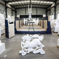 Machine de fraisage CNC industrielle MVIP à 5 axes ATC, axe Z de 1000 mm haute précision pour le travail du bois, de la pierre, du métal, de la mousse et des moules