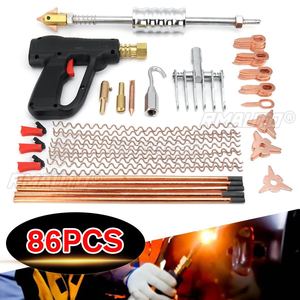 86pcs 1 Set Car Body Dent Repair <b>Puller</b> Kit Dent Spot Removal Repair Tool Kit Device Welder Stud Welding Machine Pulling Hammer - Product Image 1