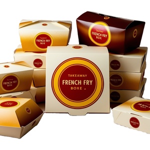 Carpeta <span class=keywords><strong>de</strong></span> Papel Reciclable Personalizada con Logotipo para Pollo Frito y Hamburguesas, con Asa, Muestra Gratis - Product Image 4