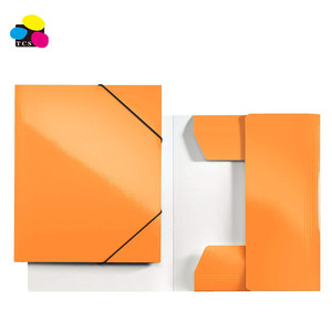 Chất lượng cao đầy màu sắc thực tế quản lý tài liệu Glossy Nhiều Lớp 3-Flap thư mục với elastics - Product Image 5