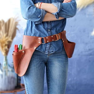 Bolsa de herramientas de jardín personalizada de cuero PU, bolsa de cintura para almacenamiento de herramientas de poda, bolsa de herramientas para mantenimiento de jardines. - Product Image 1