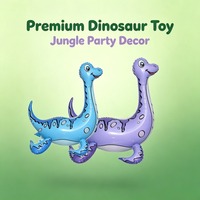 Nouveaux Ballons en Aluminium 4D Plesiosaurus Gonflables Thème Forêt Dinosaure pour Décoration de Fête d'Anniversaire Enfants Intérieur Extérieur