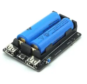 Original 18650 UPS Pro Power Supply Device Extended Two USBA Port for Raspberry Pi 4 B / 3B+ /3B