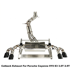 Sistema de escape Catback de acero inoxidable Vortex Performance con válvula de vacío para Porsche Cayenne 9Y0 E3 3.0T 2.9T - Product Image 1