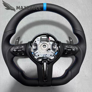 عجلة قيادة رياضية من الجلد الأحمر الناعم ألكانتارا لسيارات BMW طراز F20 F30 F32 F36 F80 F82 M3 M4 <span class=keywords><strong>M</strong></span> سبورت - Product Image 6