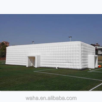 Tente de camping gonflable portable, tente cube imperméable pour activités de plein air