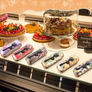 Re3g Nhôm Lá Nhỏ Bánh/Ổ Chảo Với Nắp 6.8 Oz Hình Chữ Nhật Nướng Bánh Cốc Dùng Một Lần Chủ Sở Hữu Cho Bánh Bánh Mì Màu Đen Trong Vàng - Product Image 3