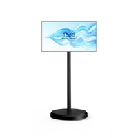 32 Inch Rechargeable Portable Smart Screen on Wheels, Moveable Android TV with Touch Display, Wireless Monitor for Gym