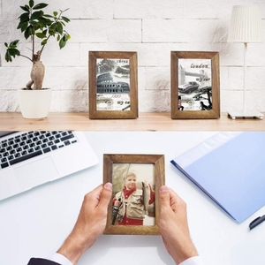 Immagine della parete di ferro <span class=keywords><strong>con</strong></span> Logo personalizzato eco-friendly in legno massello cornice in legno all'ingrosso della fabbrica <span class=keywords><strong>con</strong></span> Logo personalizzato - Product Image 4