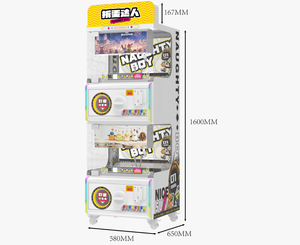 Distributeur de jouets en <span class=keywords><strong>capsule</strong></span> Mascotte Ludique, Design Nouveauté Porte-Bonheur pour Aire de Jeux Intérieure et Centre Commercial - Product Image 4