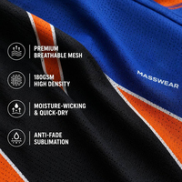 Ensemble d'uniformes de basketball réversibles pour jeunes, personnalisables par sublimation, bleu, noir, orange, maillot double face pour tenues d'équipes universitaires en gros