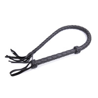 Fouet à cheval tissé à la main de 110 cm, pagaie de fessée, outils de punition pour esclaves, jouets sexuels BDSM pour jeux