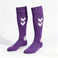 Chaussettes de football pour jeunes anti-humidité avec grip, échantillon gratuit, entraînement sur gazon synthétique, coussinet en silicone pour maximiser la traction, lettres personnalisables