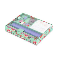 Ensemble de papeterie filles mignonnes impression personnalisée Kawaii bricolage ensemble de journalisation Kit livre cahiers fabricants étui en acrylique bureau