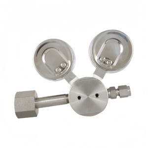 Valvola di Riduzione della Pressione dell'Aria ad Alta Pressione con Doppio Manometro per Laboratorio, Regolatore di <span class=keywords><strong>Gas</strong></span> ad Alta Pressione in Acciaio Inox 316 - Product Image 5