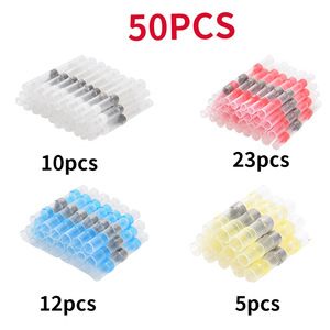 Tubo Intermedio Termocontraíble para Soldadura, Impermeable, 0.25-6mm, Juego de Conectores de Cable, 50 Piezas, Redondo, IP65, para Unión de Cables - Product Image 5