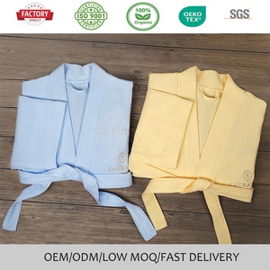 Wholesale 100% Luxury Cotton <strong>Waffle</strong> <strong>Robe</strong> for Sheraton Hotel Quality Hospitality Grade <strong>Waffle</strong> Bathrobe Unisex Kimono <strong>Waffle</strong> <strong>Robe</strong> - Product Image 3