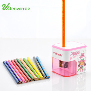 Tenwin 8003 Mignon Bande Dessinée Portable Batterie Cadeau <span class=keywords><strong>Électrique</strong></span> Taille-Crayon pour Enfants Enfants - Product Image 5