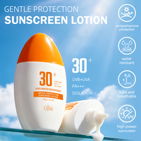 Crème solaire teintée naturelle, réparatrice anti-âge, longue durée, résistante à l'eau, protection UVA/UVB SPF 30+