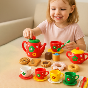 Juego <span class=keywords><strong>de</strong></span> Té <span class=keywords><strong>de</strong></span> la Tarde <span class=keywords><strong>para</strong></span> <span class=keywords><strong>Niñas</strong></span>, Pastel, Postre, Juguetes <span class=keywords><strong>de</strong></span> Cocina <span class=keywords><strong>para</strong></span> Casa <span class=keywords><strong>de</strong></span> Juegos, Regalos <span class=keywords><strong>de</strong></span> Navidad y Año Nuevo <span class=keywords><strong>para</strong></span> Niños - Product Image 5