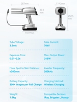 Máquina de Rayos X Dental Portátil, Equipo de Rayos X Digital Todo en Uno, Sensor RVG, Escáner Veterinario, Imagen Instantánea