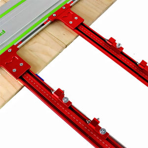 Système de guidage de rail parallèle Ensemble de pistes de scie circulaire en alliage d'aluminium Support de rail de guidage fixe pour scie sur <span class=keywords><strong>piste</strong></span> Coupes répétables - Product Image 1